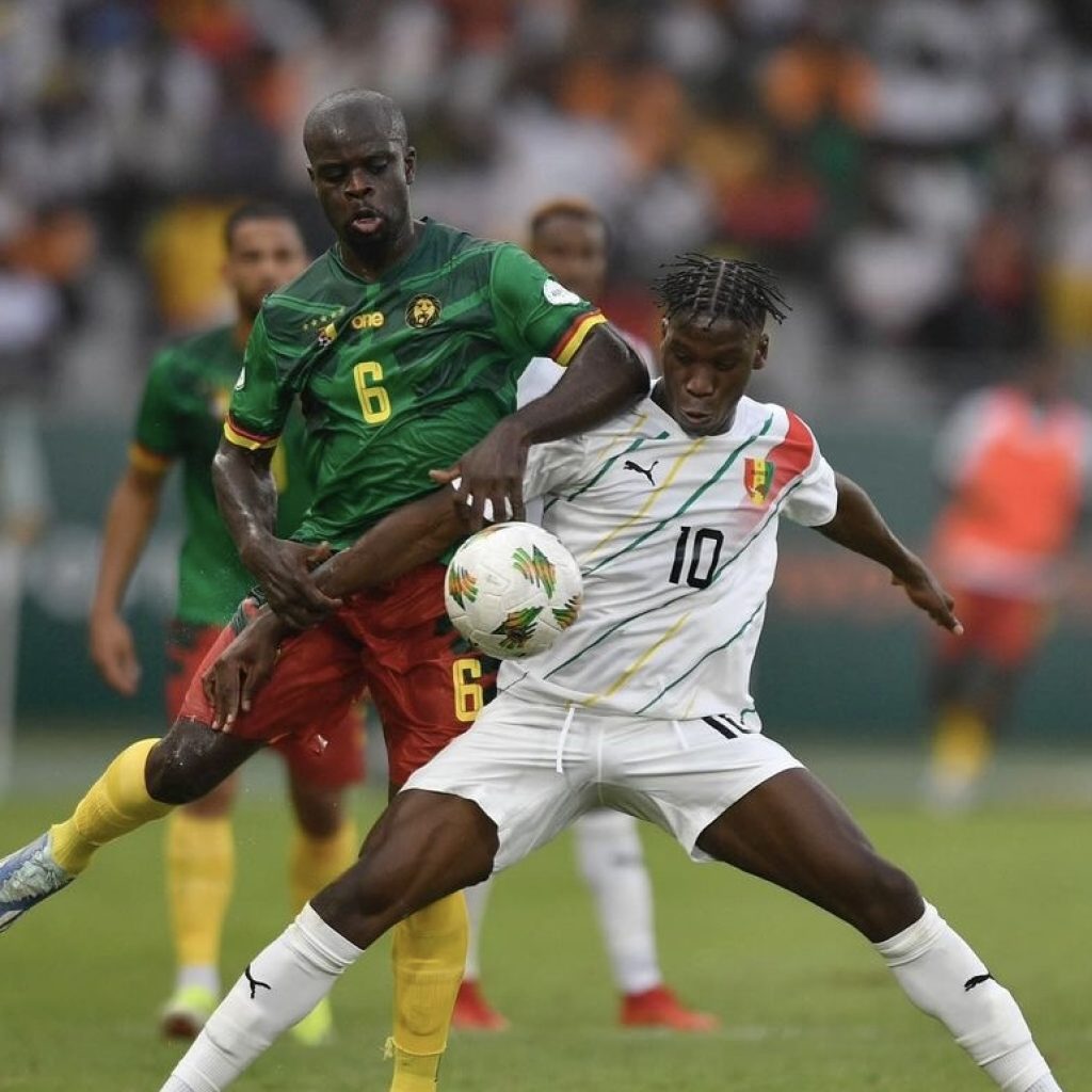 Laga Guinea dan Kamerun berakhir imbang di Piala Afrika 2023. Foto: instagram.com/sylinational
