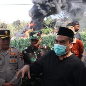 Insiden Kebakaran Sumur Minyak Ilegal Di Wilayah Kecamatan Bogorejo, Arief Rohman Ambil Langkah Tegas