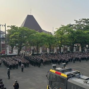 Kurang Lebih 1.245 Personel Gabungan Turun, Amankan AMPB Berkirim Surat Ke Kantor Pos