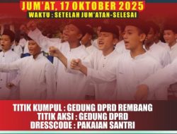 Siang ini, Aliansi Santri Rembang Bersatu Gelar Aksi Damai Tuntut Pencabutan Izin Siar