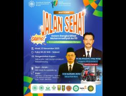 Meriahkan Milad ke-113, PDM Blora Gelar Jalan Sehat Akbar, Dihadiri Anggota DPR RI Dr. Edy Wuryanto