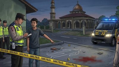 TUTURPEDIA - Breaking News! Cekcok di Depan Masjid Berujung Berdarah, Pemuda di Blora Ditusuk Pisau hingga Luka di Leher dan Punggung