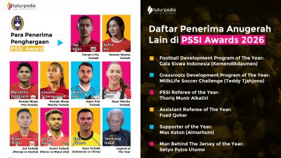 Gemerlap PSSI Awards 2026: Deretan Nama Terbaik yang Mengukir Prestasi Sepak Bola Indonesia 3 TUTURPEDIA - Gemerlap PSSI Awards 2026: Deretan Nama Terbaik yang Mengukir Prestasi Sepak Bola Indonesia