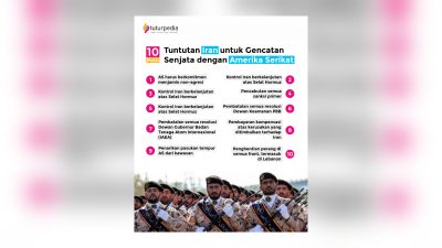 TUTURPEDIA - Iran Ajukan 10 Tuntutan untuk Gencatan Senjata dengan AS, dari Sanksi hingga Aturan tentang Selat Hormuz