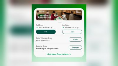 TUTURPEDIA - Tabungan Emas Pegadaian Kian Diminati: Mulai Rp10 Ribu, Kini Makin Mudah Lewat Aplikasi