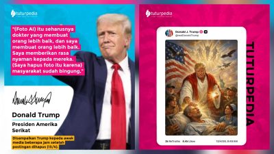 TUTURPEDIA - Dari Kritik ke Paus hingga Kontroversi Religius: Trump Tarik Gambar AI ‘Mirip Yesus’ Usai Dihujat