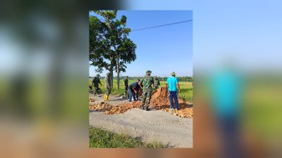 TUTURPEDIA - Sinergi Tanpa Batas! Forkopimcam Jepon Bersama Warga Geneng Bahu-Membahu Uruk Jalan Kemloko Berbekal 4 Rit Grosok