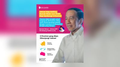 Jokowi Siap Keliling Nusantara, Lampung, Jawa Barat, dan NTT Jadi Titik Awal Safari Daerah 3 TUTURPEDIA - Jokowi Siap Keliling Nusantara, Lampung, Jawa Barat, dan NTT Jadi Titik Awal Safari Daerah