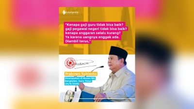 Prabowo Beberkan Mengapa Gaji Guru Masih Rendah: “Uangnya Tidak Ada, Diambil Terus” 3 TUTURPEDIA - Prabowo Beberkan Mengapa Gaji Guru Masih Rendah: “Uangnya Tidak Ada, Diambil Terus”