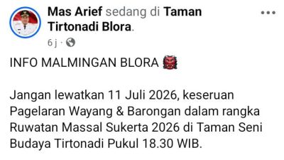 Sakral dan Meriah! Ruwatan Massal Sukerta 2026 Di Tirtonadi Blora Hadirkan Pagelaran Budaya Akbar 3 TUTURPEDIA - Sakral dan Meriah! Ruwatan Massal Sukerta 2026 Di Tirtonadi Blora Hadirkan Pagelaran Budaya Akbar