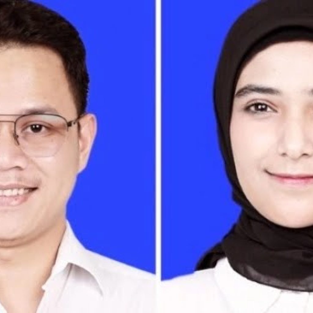 Nadya Mustika Rahayu memamerkan pas foto pernikahan dengan Iqbal Fitrah Rosadi pada Minggu (19/11/3023). FOTO: Instagram @iqbalfitrahr.