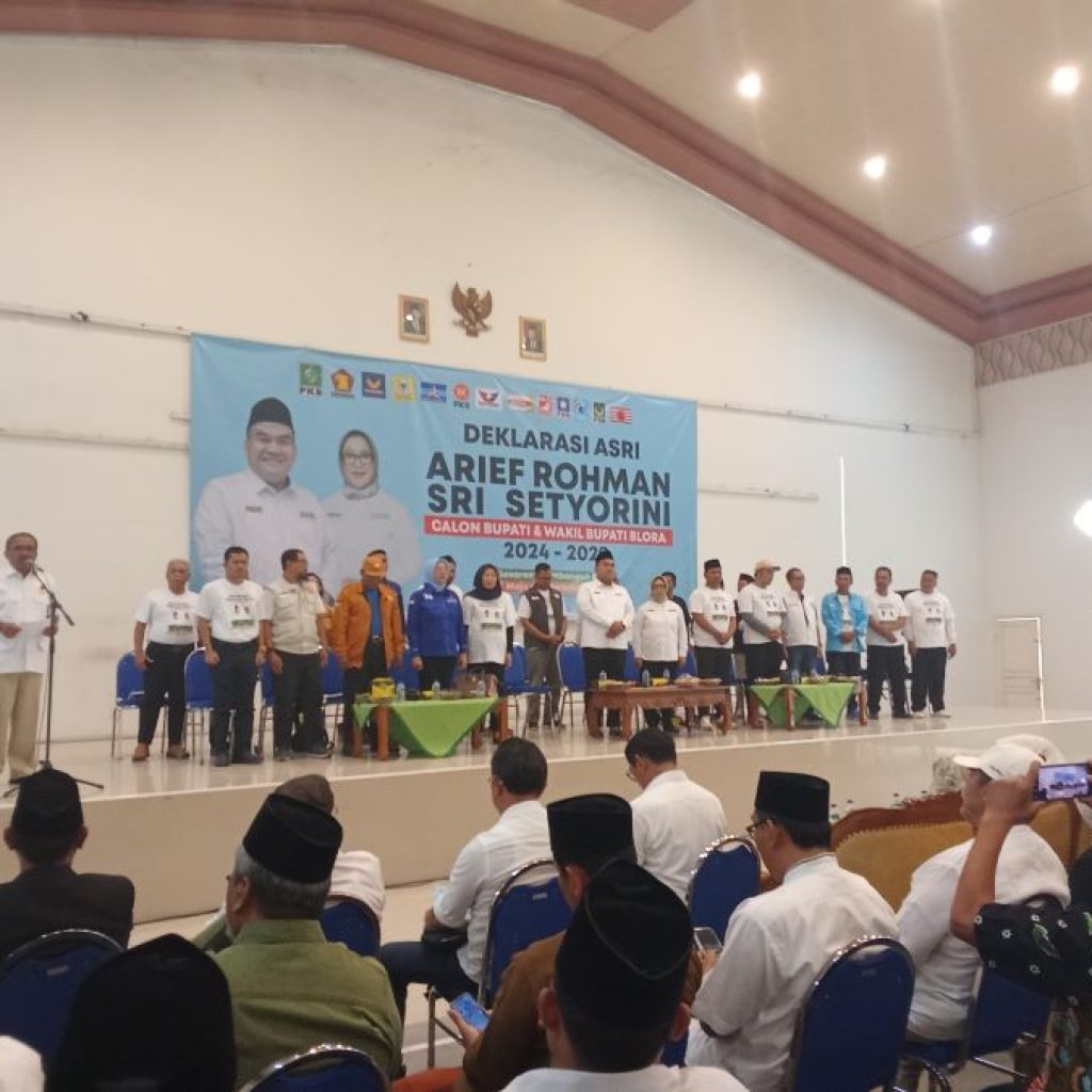 Sebanyak 13 parpol mendukung ASRI untuk maju Pilkada Blora 2024. Foto: Dok. Lilik Yuliantoro