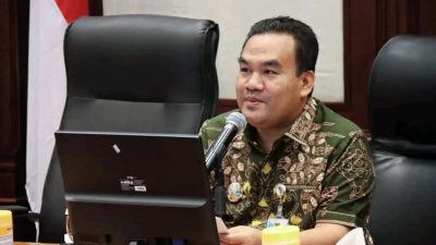 Bupati Blora, Arief Rohman saat memberikan paparan di Jawa Barat. Foto: Istimewa