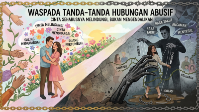 Waspadai Tanda-Tanda Hubungan Abusif Sejak Awal, Cinta Seharusnya Melindungi Bukan Mengendalikan