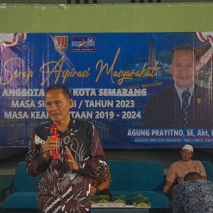 Gelar Reses, Anggota DPRD Kota Semarang, Agung Prayitno: Aspirasi Masyarakat Harus Didengarkan 