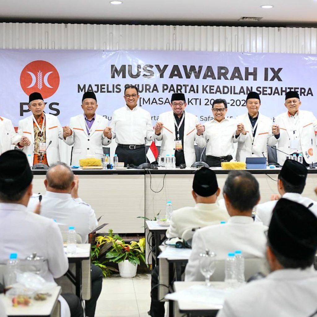 PKS resmi nyatakan dukungan pada Anies-Cak Imin maju Pilpres 2024. FOTO: Twitter @PKSejahtera.