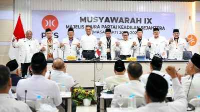 PKS resmi nyatakan dukungan pada Anies-Cak Imin maju Pilpres 2024. FOTO: Twitter @PKSejahtera.