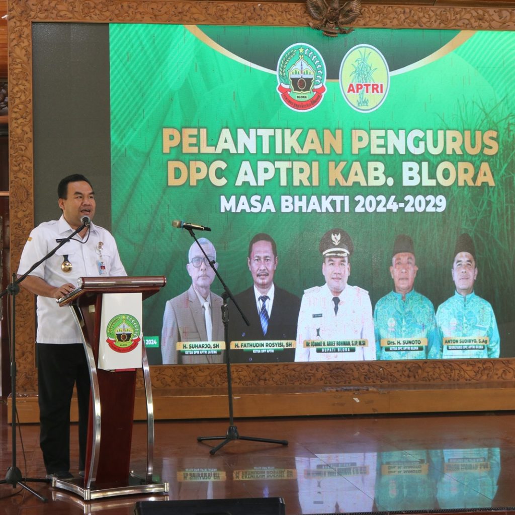 Pengurus APTRI Blora Masa Bhakti 2024-2029 Dikukuhkan, Arief Rohman Sampaikan Harapan Ini