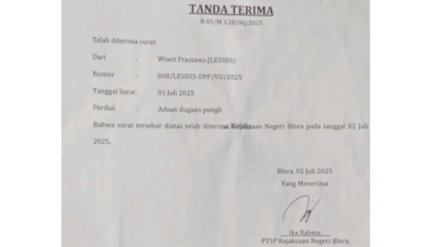 TUTURPEDIA - Datangi Kejari Blora, LSM LESSUS Berikan Tambahan Alat Bukti Dugaan Pungli ASN