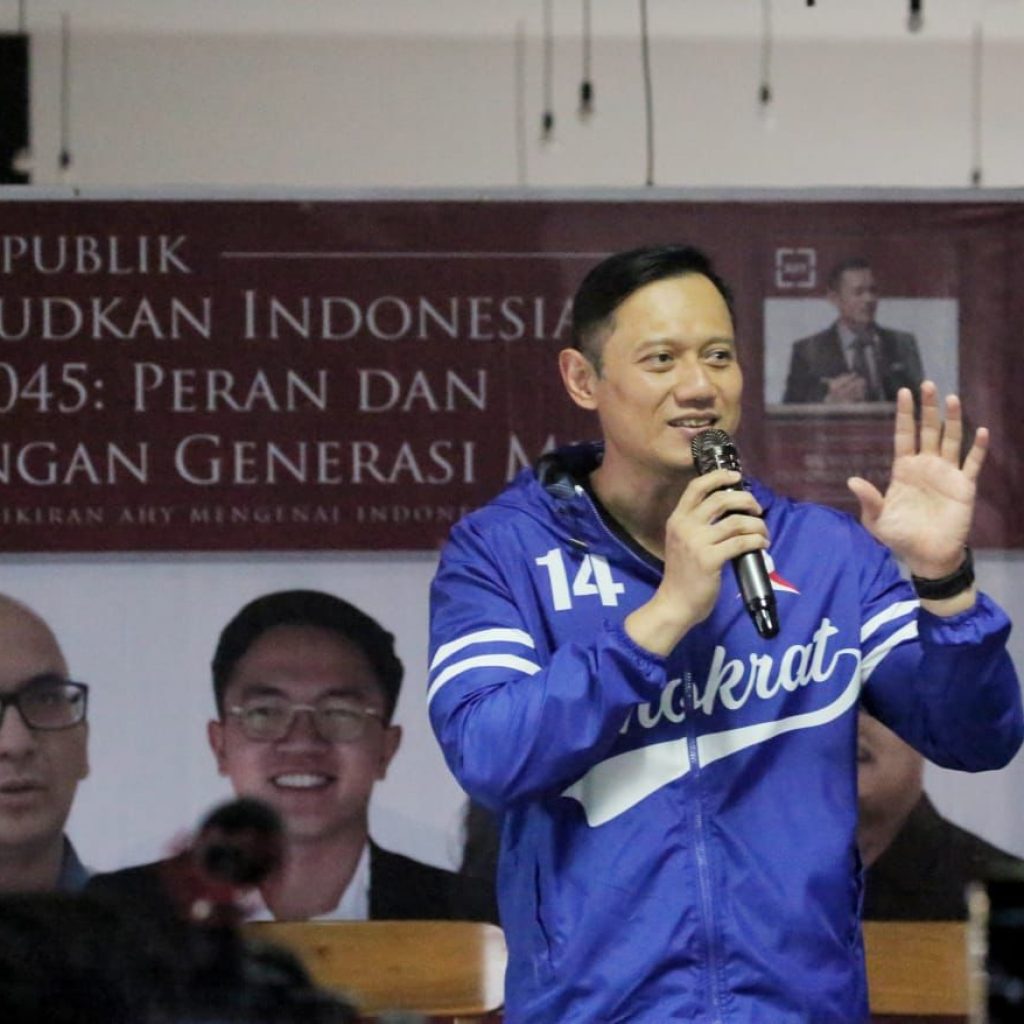 AHY berikan energi positif pada pemuda untuk wujudkan Indonesia Emas 2045. Foto: Dok. Partai Demokrat