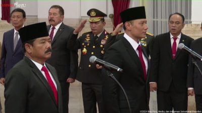 Reshuffle Kabinet Jokowi: Hadi Tjahjanto Dilantik Jadi Menko Polhukam dan AHY Menteri ATR/BPN 