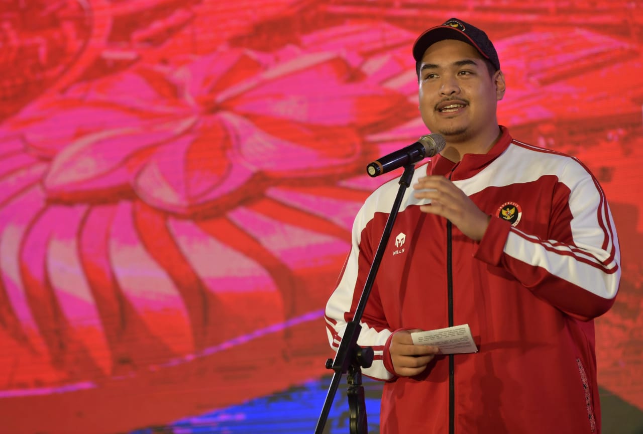Menpora berikan pesan untuk para atlet saat pelepasan menuju Asian Para Games 2022. FOTO: Laman resmi Kemenpora