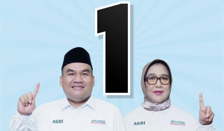 Arief Rohman dan Sri Setyorini memperoleh nomor urut satu untuk Pilkada Blora 2024. Foto: Instagram.com/ariefrohman838