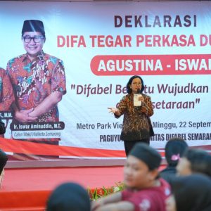 Agustina-Iswar Janjikan Rumah Insipirasi di Setiap Kecamatan Kota Semarang untuk Para Disabilitas
