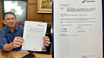 TUTURPEDIA - Ahok Resmi Mundur dari Komisaris Utama Pertamina untuk Dukung Paslon Ganjar-Mahfud
