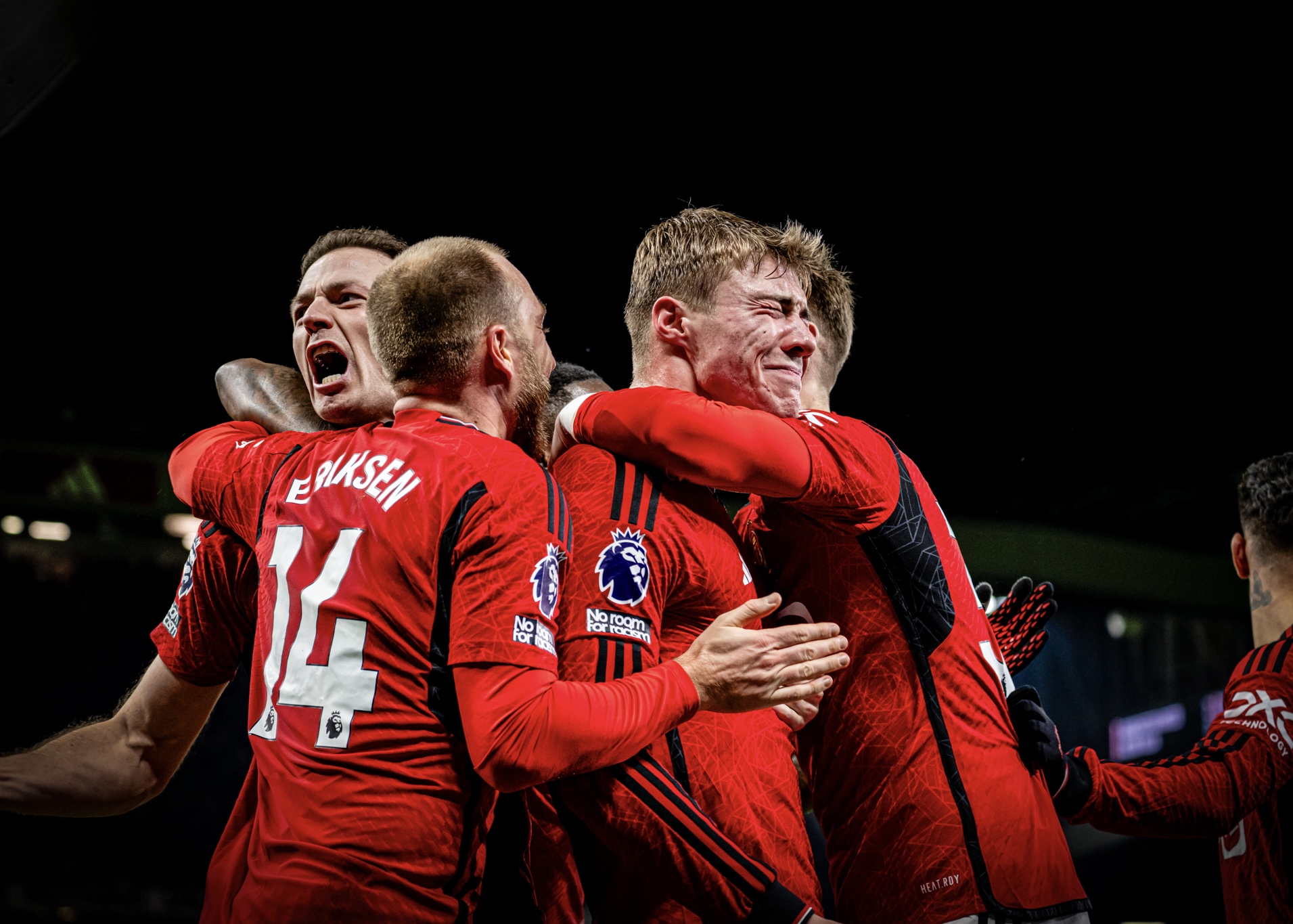 Setelah puasa gol selama 15 pertandingan, akhirnya Hojlund kembali cetak gol di Liga Inggris. Foto: X.com/ManUtd