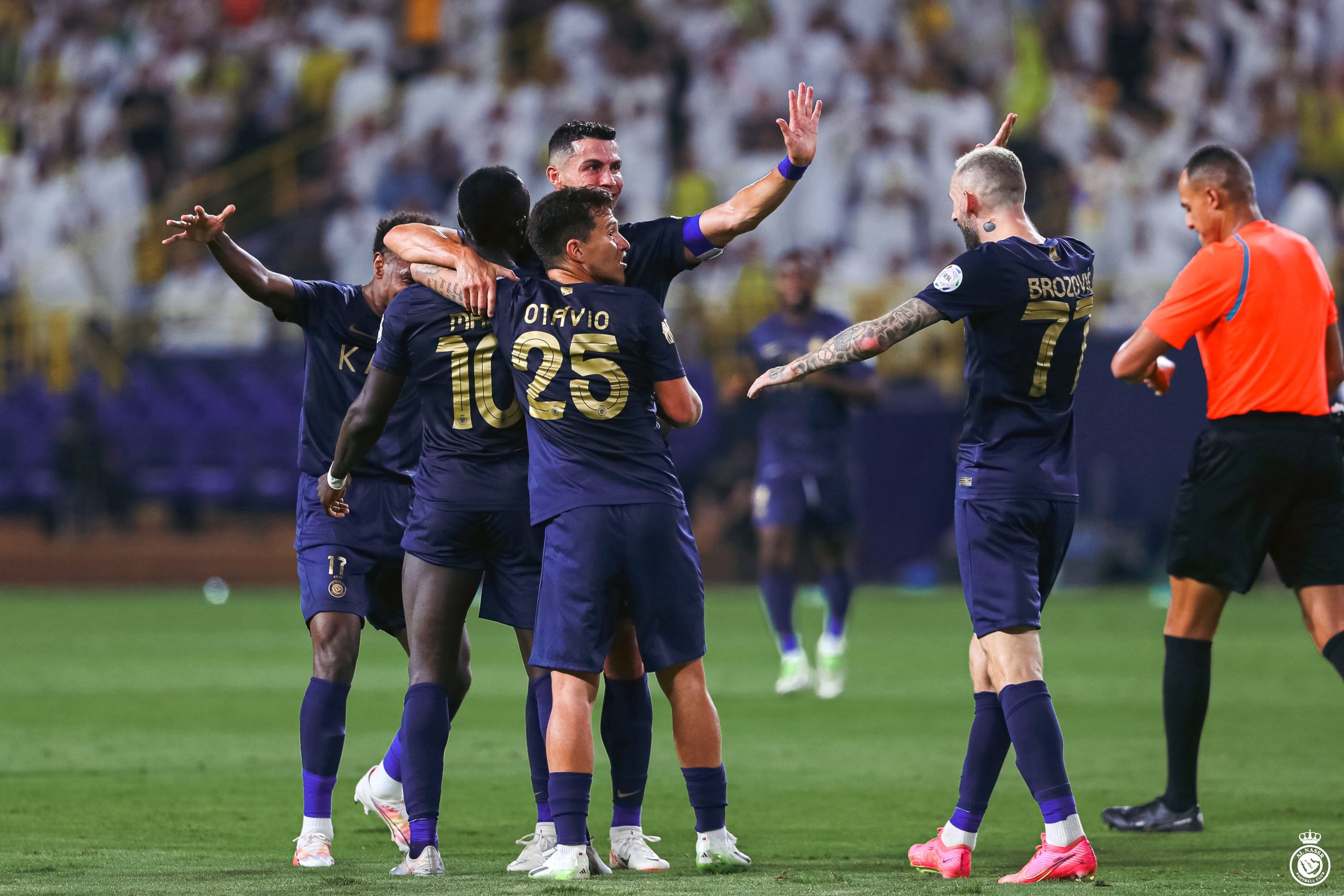 Ronaldo dan Al Nassr mengalahkan Al Shabab 4-0. (Foto: Twitter @AlNassrFC)