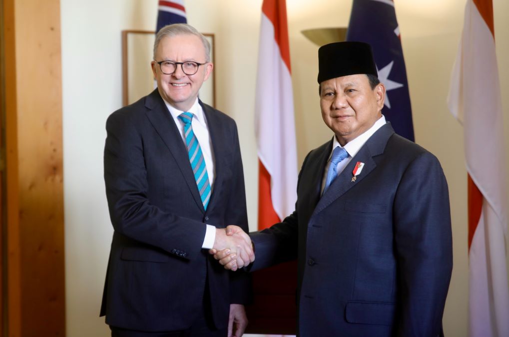 Pertemuan Prabowo Subianto dan PM Australia, Anthony Albanese. Foto: Istimewa