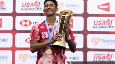Alwi Farhan menang di Kejuaraan Dunia Junior 2023, raih emas untuk Indonesia. FOTO: pbdjarum.org