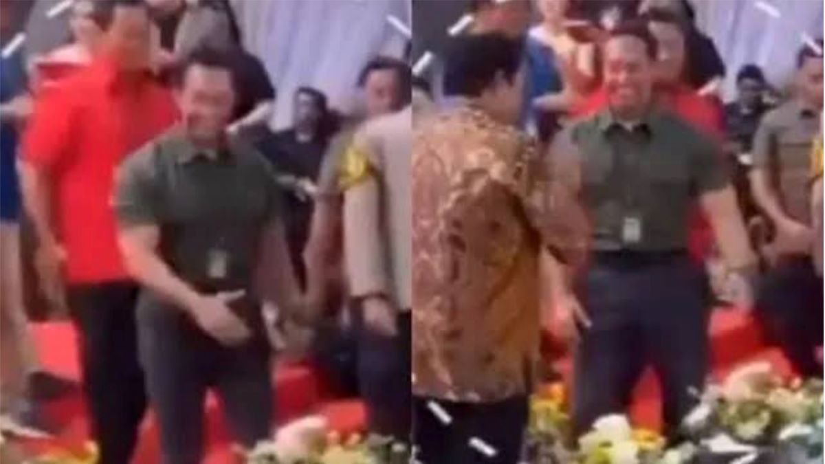 Salam Andika Perkasa dicueki Kapolda Jateng Irjen Ribut Hari Wibowo dan Pj Gubernur Jateng Nana Sudjana. Foto: Kolase Tuturpedia