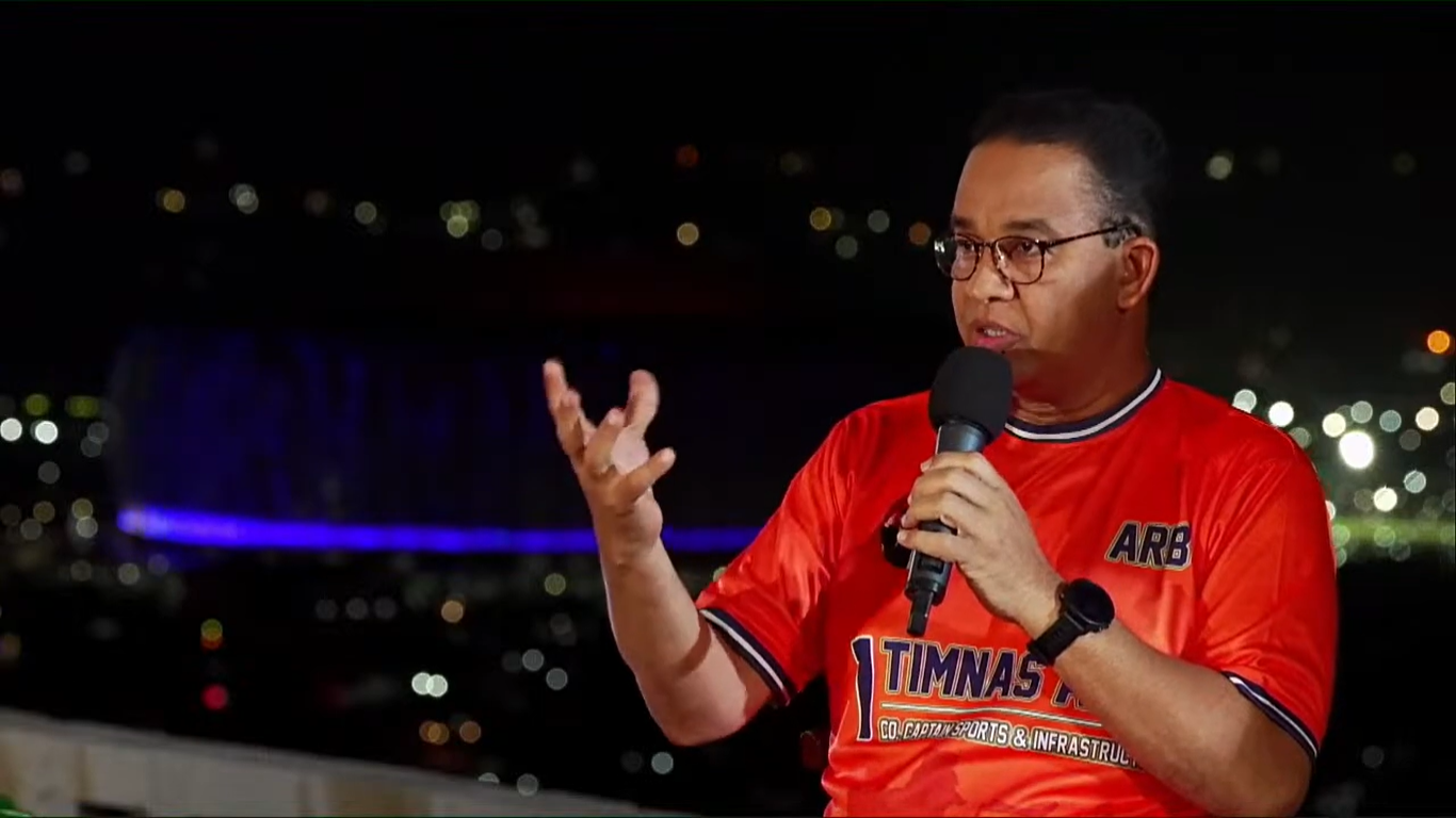 Anies ungkap soal pembangunan JIS berdasarkan prinsip kesetaraan. Foto: Tangkapan Layar YouTube Anies Baswedan
