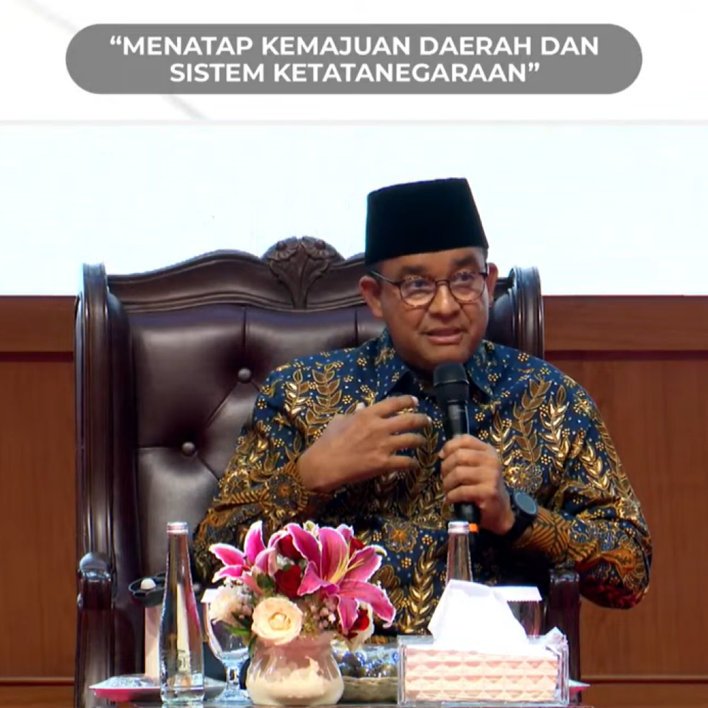 Anies Sebut Peningkatan Kesejahteraan Rakyat Butuh Komitmen dari Pemerintah Pusat dan Daerah