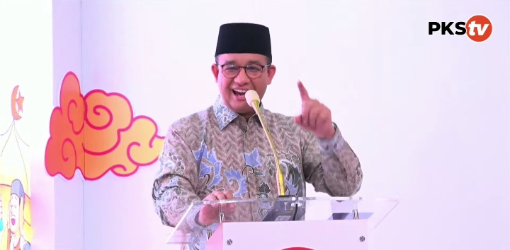 Anies menunggu arah koalisi PKS pasca berlangsungnya Pilpres 2024. Foto: Tangkapan Layar YouTube PKSTV