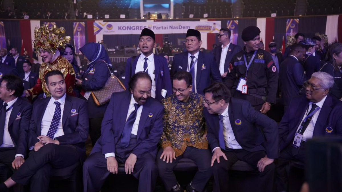 Anies Baswedan menghadiri Kongres NasDem. Foto: instagram.com/official_nasdem
