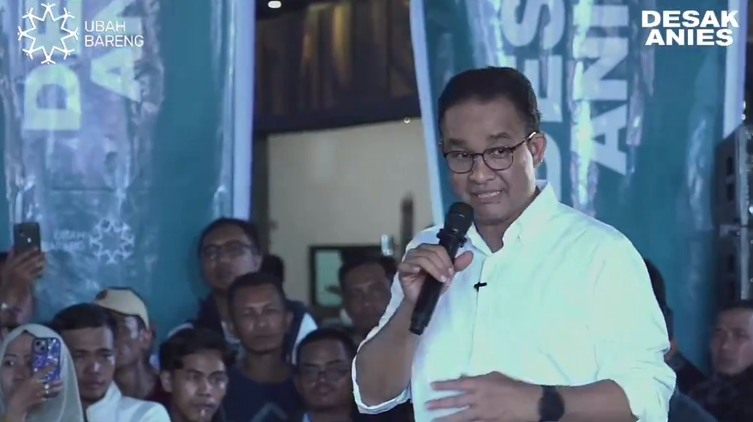 Anies membahas tentang IKN di acara Desak Anies di Pontianak. Foto: x.com/ALNSYH_