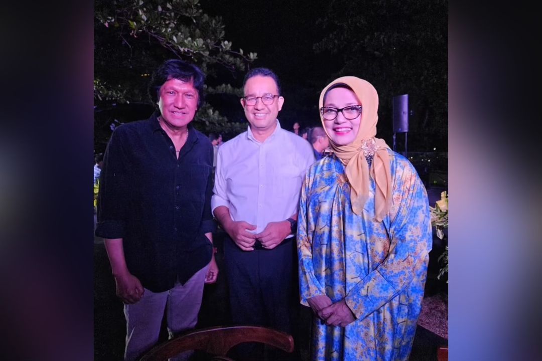 Anies Baswedan bersama Ikang Fawzi dan mendiang Marissa Haque. Foto: instagram.com/aniesbaswedan
