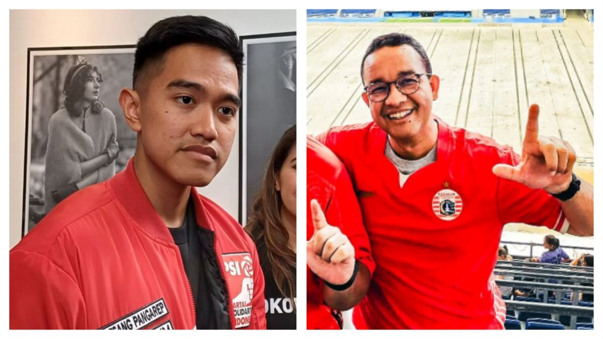 Survei Litbang Kompas Pilgub Jakarta 2024, elektabilitas Kaesang tertinggal dibanding Anies. Foto: Kolase Tuturpedia