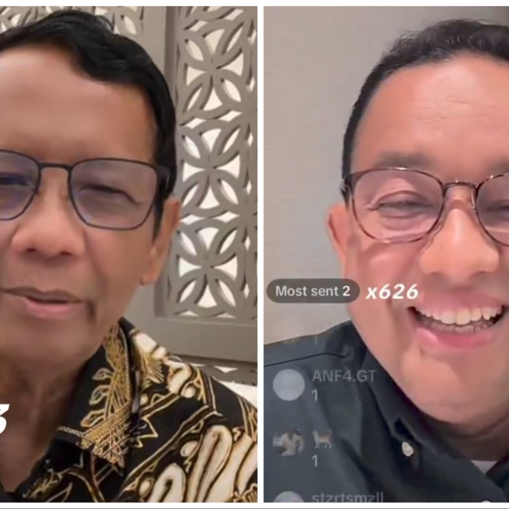 Anies dan Mahfud MD Live TikTok, Upaya Raih Dukungan Anak Muda