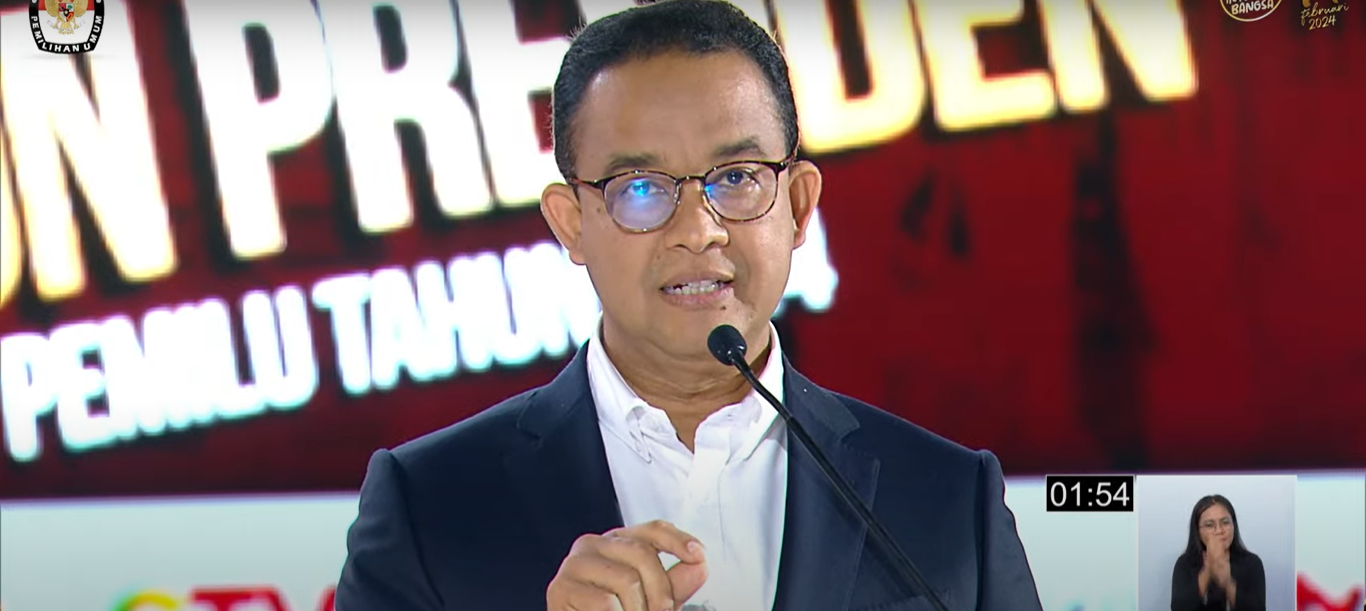 TUTURPEDIA - Debat Capres 2024, Anies: Penting untuk Meningkatkan Kesejahteraan TNI dan Polri