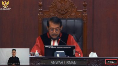 Mahkamah Konstitusi tolak gugatan batas usia capres cawapres 70 tahun | Foto: Tangkapan Layar YouTube Mahkamah Konstitusi RI