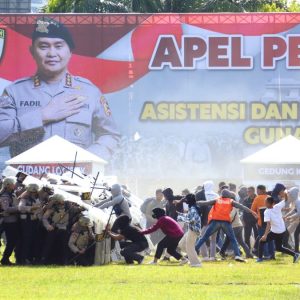 Polda Jateng Gelar Simulasi Pengamanan Jelang Puncak Pemilu 2024