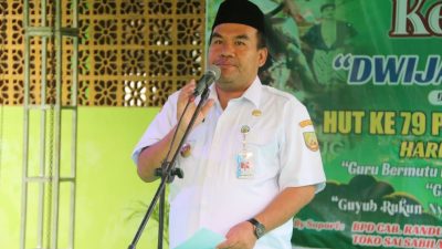 Bupati Blora, Arief Rohman menghadiri HGN dan HUT PGRI ke-79. Foto: Istimewa