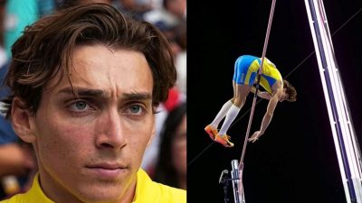 Atlet lompat galah, Armand Duplantis raih medali emas di Olimpiade Paris 2024. Foto: Instagram @mondo_duplantis dan @aembaixada