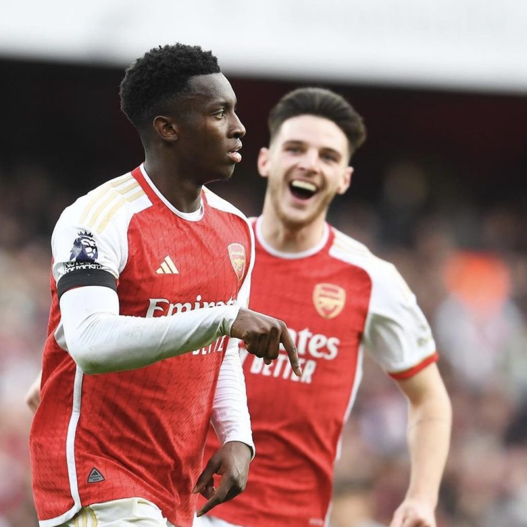 Arsenal Tenggelamkan Sheffield, Nketiah Cetak Hattrick