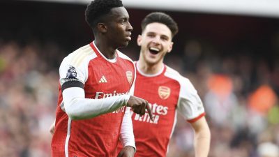 Arsenal Tenggelamkan Sheffield, Nketiah Cetak Hattrick