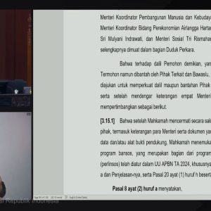 Sidang Putusan PHPU: MK Sebut Keberadaan Mayor Teddy di Debat Capres 2024 Tidak Melanggar Undang-undang 